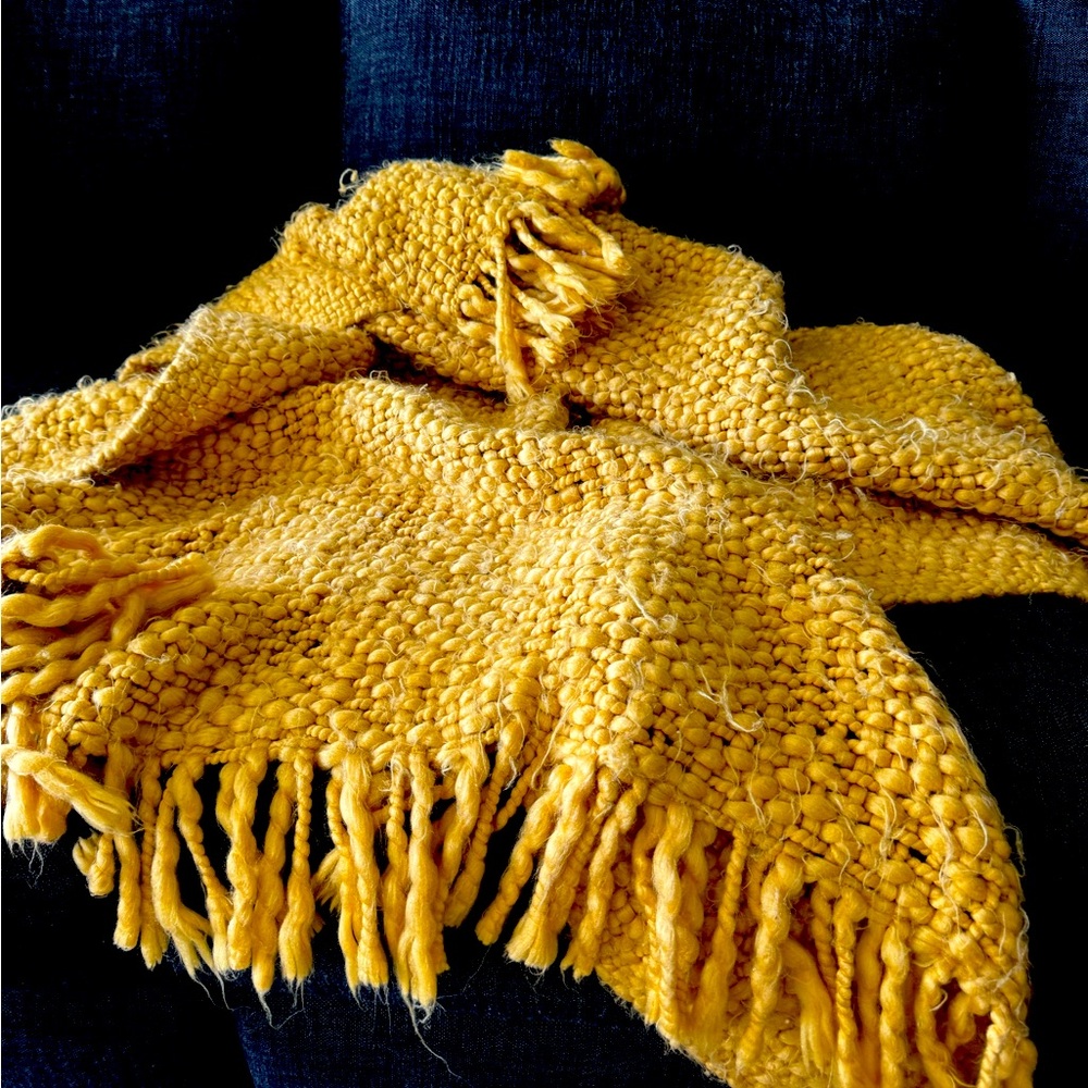 Selling a throw blanket, Marled Basketweave throw from west elm.